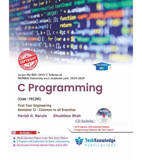 C Programming Tech knowledge Publication First year Sem 2 (Common) - SchoolChamp.net