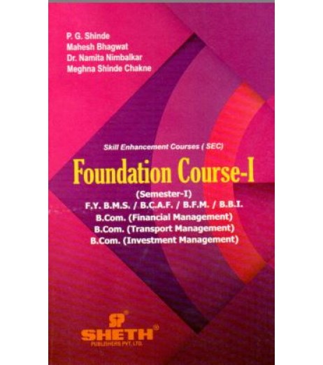 Foundation Course-I Sem I Sheth Publication BAF Sem 1 - SchoolChamp.net