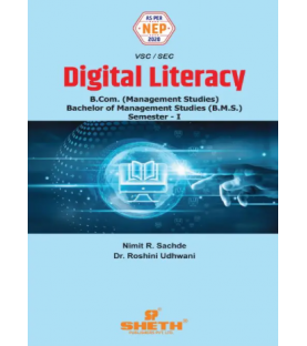 Digital Literacy FYBcom,BMS Sem 1 Sheth Publication | NEP 2020 