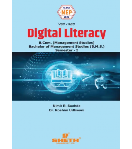 Digital Literacy FYBcom,BMS Sem 1 Sheth Publication | NEP 2020