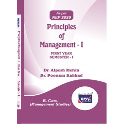 Principles of Management-I  FYBMS Sem 1 Rishabh Publication
