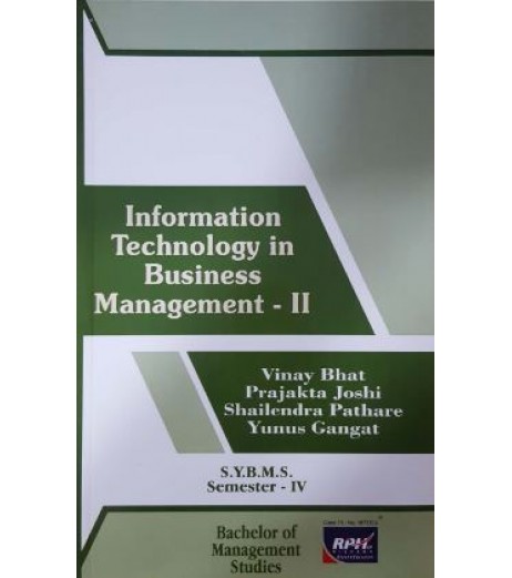 Information Technology in Business management-II SYBMS Sem 4 Rishabh Publication BMS Sem 4 - SchoolChamp.net
