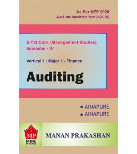 Auditing SYBMS Sem 4 Manan Prakashan | NEP 2020