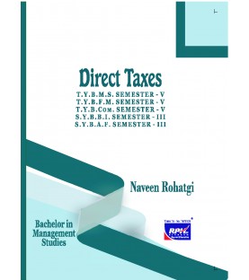 Direct Tax TYBMS SYBBI,SYBAF TYBCOM Sem V Rishabh Publication