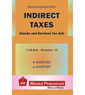 Indirect Taxes (Goods and Service Tax) Tybms Sem 6 Manan Prakashan