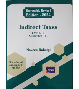 Indirect Taxes (Goods and Service Tax) Tybms Sem 6 Rishabh Publication
