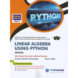 Linear Algebra Using Python S.Y.B.Sc.Comp.Sci. Sem. 4