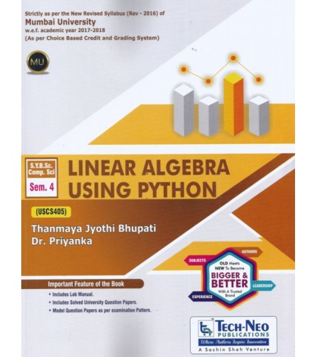 Linear Algebra Using Python S.Y.B.Sc.Comp.Sci. Sem. 4 Techneo Publication B.Sc CS Sem 4 - SchoolChamp.net