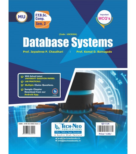Database System F.Y.B.Sc.Comp.Sci. Sem. 2 TechNeo Publication