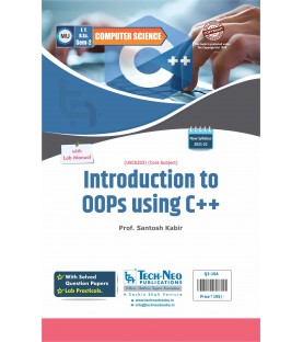 Introduction to OOP using C++ F.Y.B.Sc.Comp.Sci. Sem. 2 Tech-Neo Publication