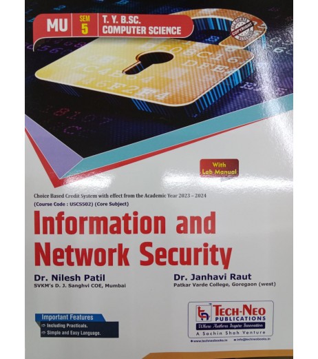 Information And Network Security TyB.Sc-Sem 5 Computer Science Tech-Neo |Latest edition