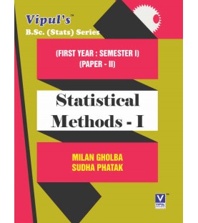 Statistical Methods Stats -I F.Y.B.Sc Sem 1  Vipul Prakashan