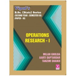 Operation Research-I S.Y.B.Sc Stats Sem 3  Vipul Prakashan