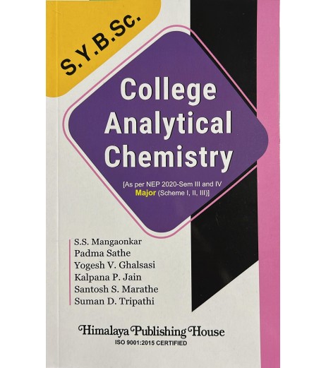 College Analytical Chemistry S.Y.B.Sc 2nd Year Himalaya Publication | NEP 2020