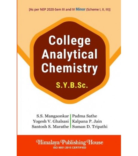 College Analytical Chemistry S.Y.B.Sc 2nd Year Himalaya Publication | NEP 2020 College Analytical Chemistry S.Y.B.Sc 2nd Year Himalaya Publication | NEP 2020
