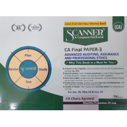 Scanner CA Final  Paper-3 Advanced Auditing & Professional Ethics | Latest Edition