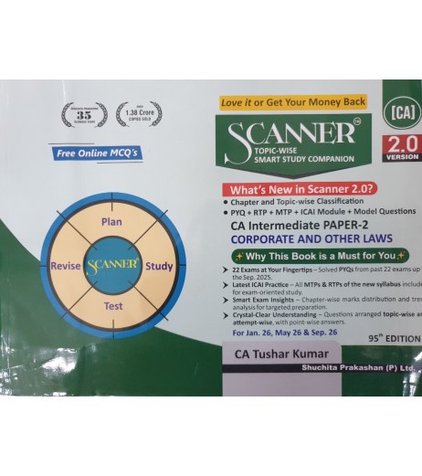 Scanner CA Inter Group 1 New Syllabus Paper-2 Corporate and Other Laws | Latest Edition Chartered Accountant - SchoolChamp.net