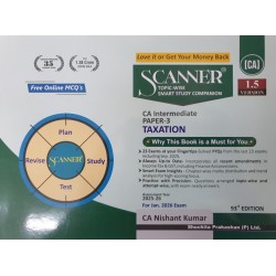 Scanner CA Inter Group I New Syllabus Paper-3 Taxation | Latest Edition