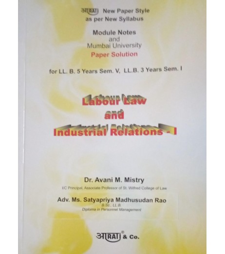 Labour Laws and Industrial relation -I Paper Solution FYBSL and FYLLB Sem 1 Aarti and Co. Labour Laws and Industrial relation -I Paper Solution FYBSL and FYLLB Sem 1 Aarti and Co.