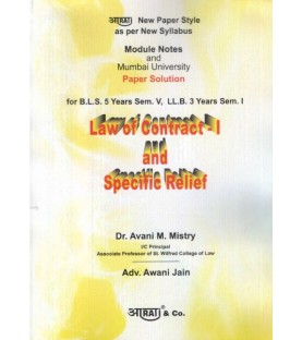 Law Of Contract Paper Solution FYBSL and FYLLB  Sem 1 Aarti and Co.