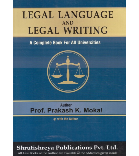 Legal Language Including Legal Writing and General English for FYBSL and FYLLB  Sem 1 By Prakash Mokal
