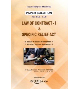 Law Of Contract Paper Solution FYBSL and FYLLB  Sem 1 Aarti and Co.