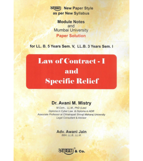 Law Of Contract Paper Solution FYBSL and FYLLB  Sem 1 Aarti and Co.