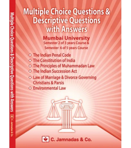 Jhabwala MCQ With Answer Sem 2 for 3 year Course law Books Mumbai University