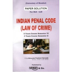 Indian Penal Code - Law Of Crimes Paper Solution FYBSL and