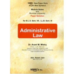 Aarti Administrative Law  Paper Solution SYBSL and SYLLB  Sem 3 by Dr. Avni Mistry