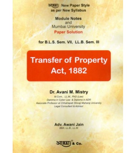 Aarti Transfer of Property and Easement Act SYBSL and SYLLB  Sem 3 by Dr.Avani Mistry
