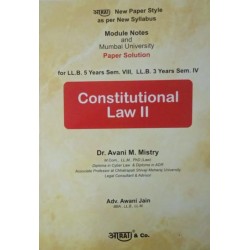 Aarti Constitutional Law -II Paper Solution FYBSL and FYLLB