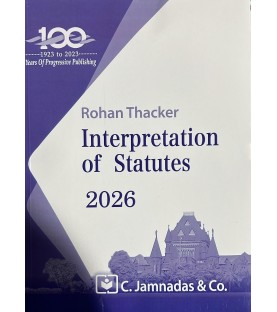 Jhabvala Interpretation of statutes Jamanadas | Latest Edition