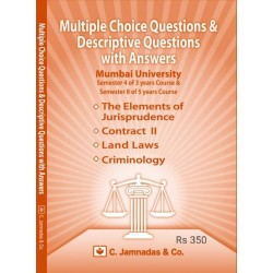 Jhabvala MCQ With Answer Sem 4 for 3 year Course law Books