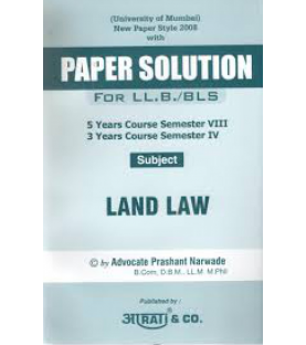 Land Law SYBSL and SYLLB  Sem 4 Aarti and Co.