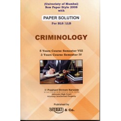 Aarti Criminology  Paper Solution Sem 4 for BLS and LLB |