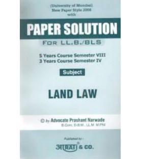 Aarti Land Law Paper Solution Sem 4 for BLS and LLB | Mumbai University 