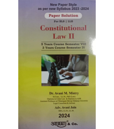 Aarti Constitutional Law -II Paper Solution Sem 4 for BLS and LLB | Mumbai University