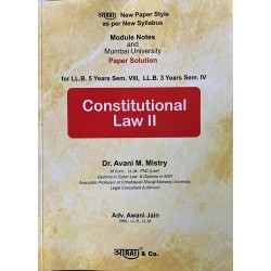 Aarti Constitutional Law -II Paper Solution FYBSL and FYLLB Sem 4 by Dr. Avani M. Mistry | Mumbai University Aarti Constitutional Law -II Paper Solution FYBSL and FYLLB Sem 4 by Dr. Avani M. Mistry | Mumbai University