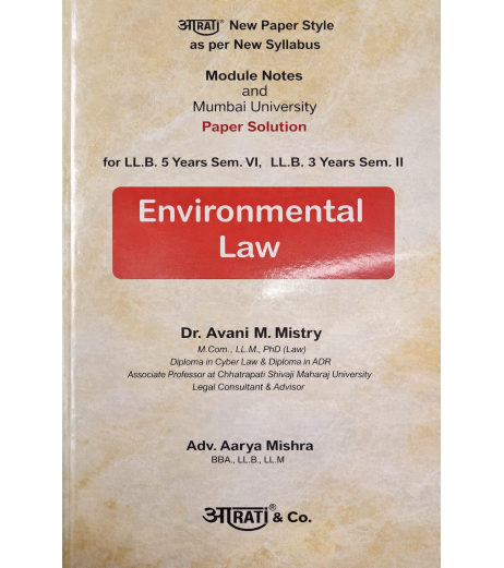 Aarti Environmental Laws Paper Solution FYBSL and FYLLB Sem 6 by Avni Misty | Mumbai University Aarti Environmental Laws Paper Solution FYBSL and FYLLB Sem 6 by Avni Misty | Mumbai University