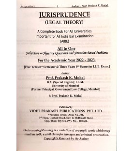 Jurisprudence  SYBSL and SYLLB  Sem 4 Prakash Mokal Law Books