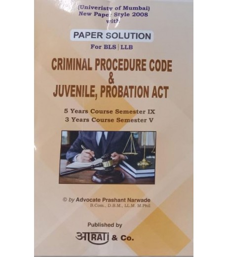 Criminal Procedure Code And Juvenile,Probation Act LLB,BLS  Paper Solution | Mumbai University | Latest Edition