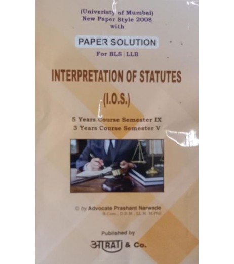 Interpretation and statutes LLB  Aarti & Co. LLB Sem 5 - SchoolChamp.net