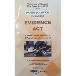 Aarti Evidence Act Paper Solution Sem 6 for BLS and LLB |