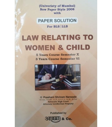 Aarti Law  Ppaer Solution  Law relating to Women and Child Paper Solution