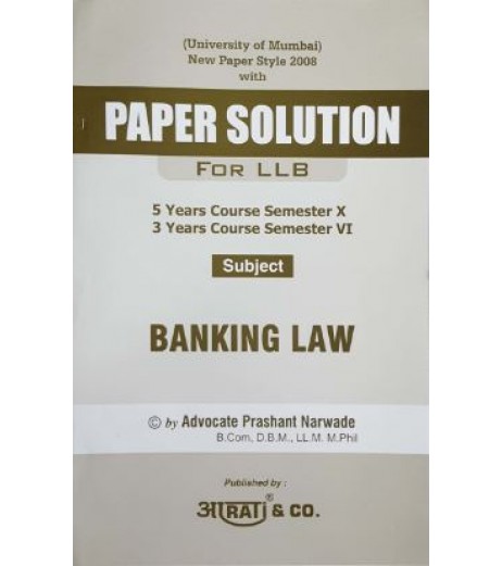 Banking Laws LLB Aarti Publication LLB Sem 6 - SchoolChamp.net