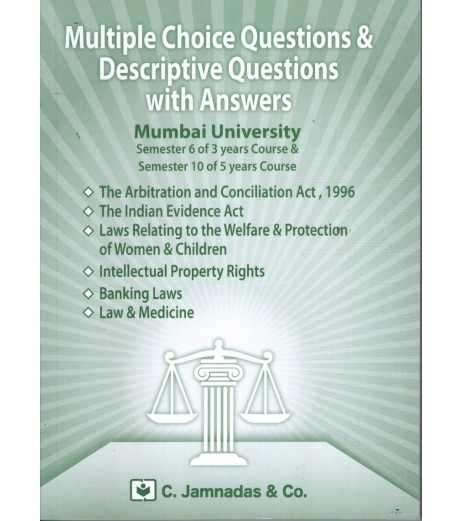 Jhabwala MCQ With Answer Sem 6 for 3 year Course law Books Mumbai University LLB Sem 6 - SchoolChamp.net
