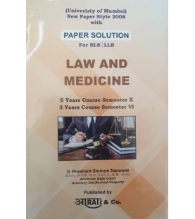 Aarti Law & Medicine Paper Solution Sem 6 for BLS and LLB | Mumbai University 