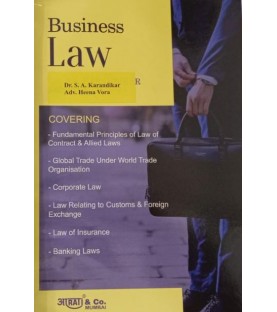 Aarti Publication Business Law by Dr. S. A. Karandikar For LLM Students 