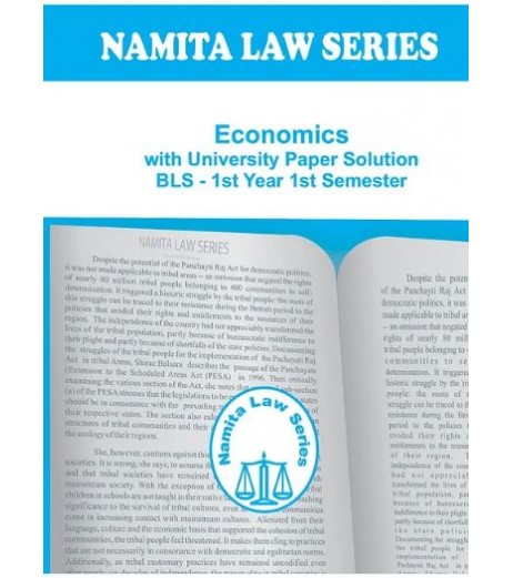 Namita Law Series Economics University Paper Solution BLS Sem 1